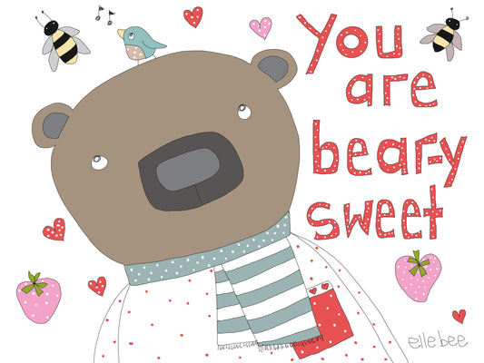 You are Bear-y sweet greeting card