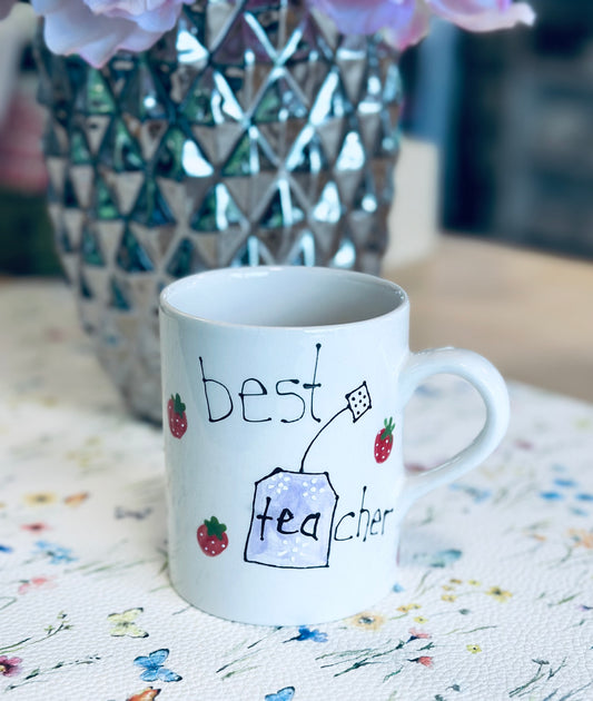 Best Teacher teabag mug