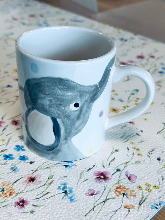 Elephant Blowing Bubbles mug