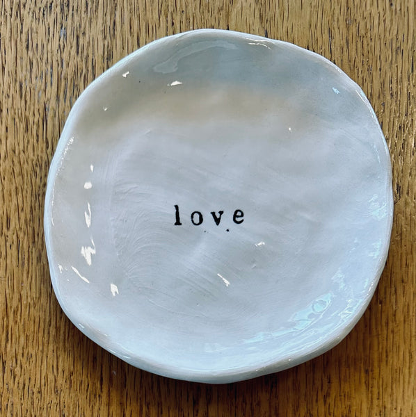 “Love” jewelry dish