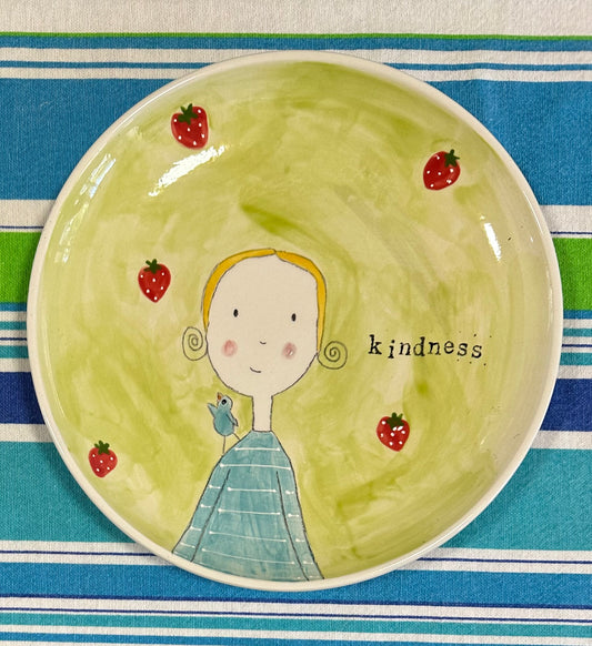 Kindness strawberries  side / serving plate