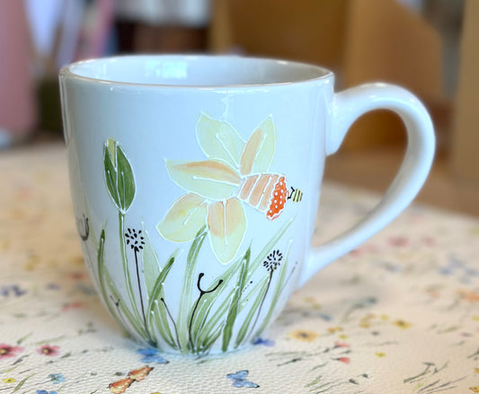 Daffodil large coffee / tea mug