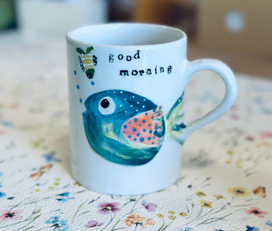Good morning Blowfish mug