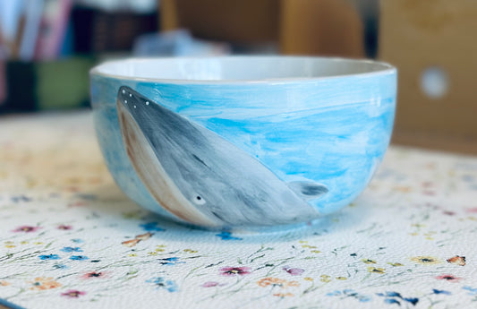 Whale & Starfish cereal bowl