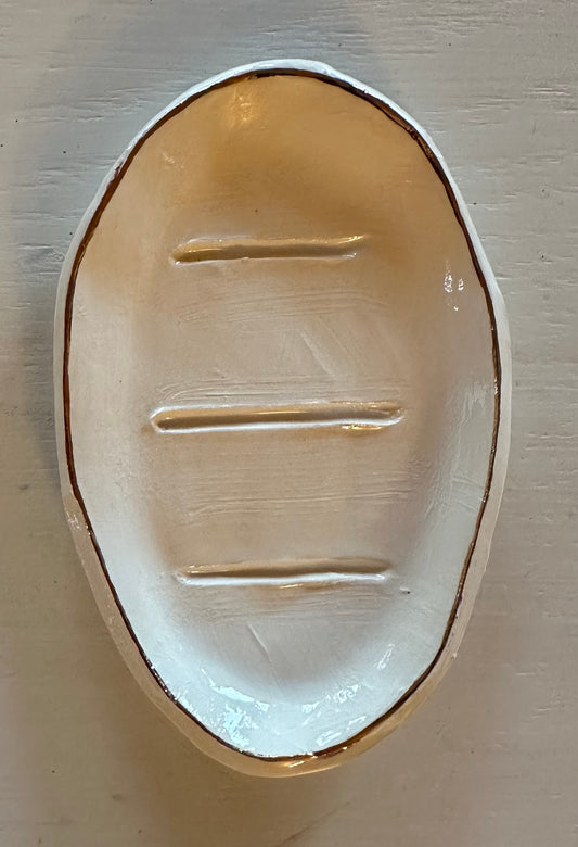 24 karat gold soap dish