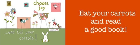 Eat your carrots & read a good book bookmark