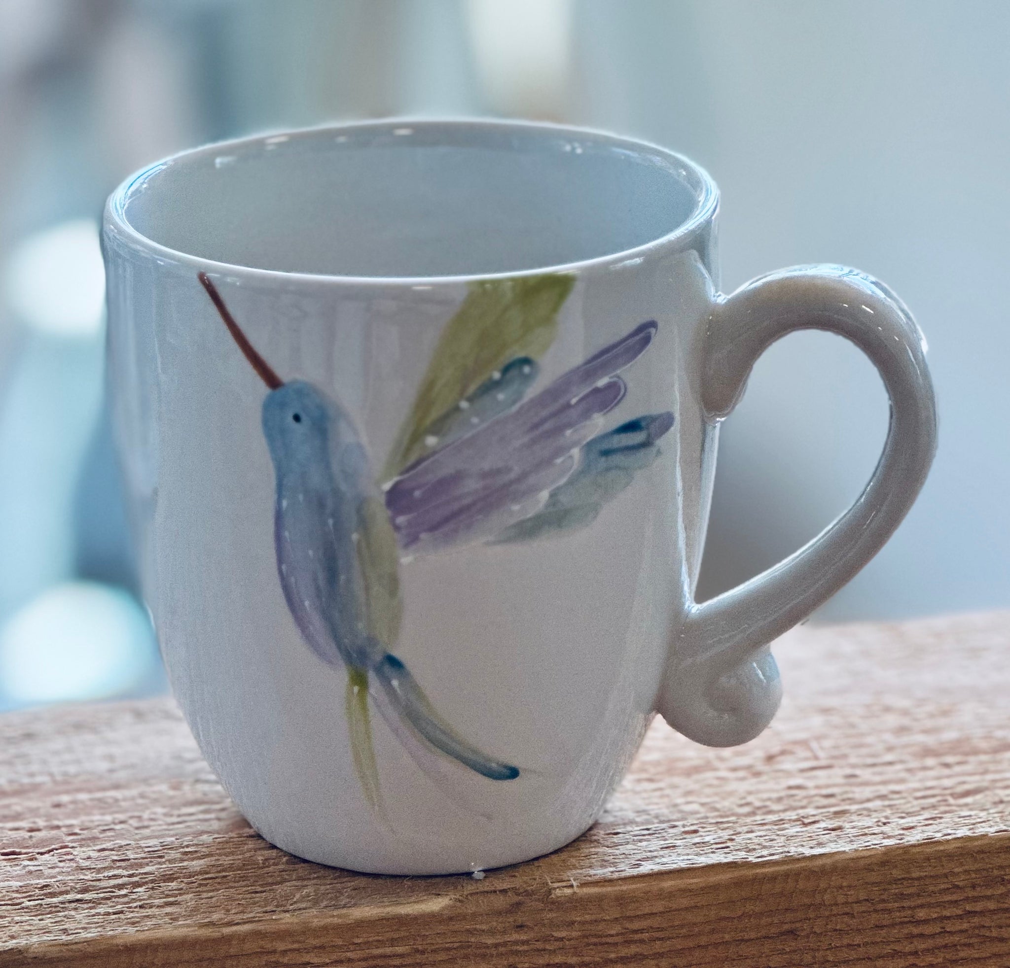 Pastel Hummingbird mug