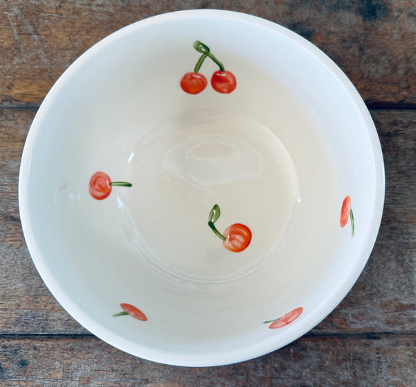 Summer Cherries cereal bowl