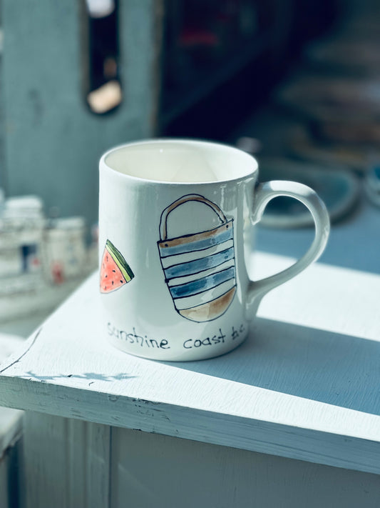 Summer illustration mug Sunshine Coast BC