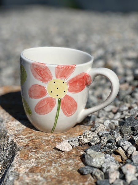 Daisies large coffee / tea mug