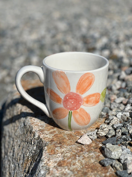 Daisies large coffee / tea mug