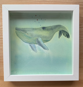 "Blue Whale" original watercolour