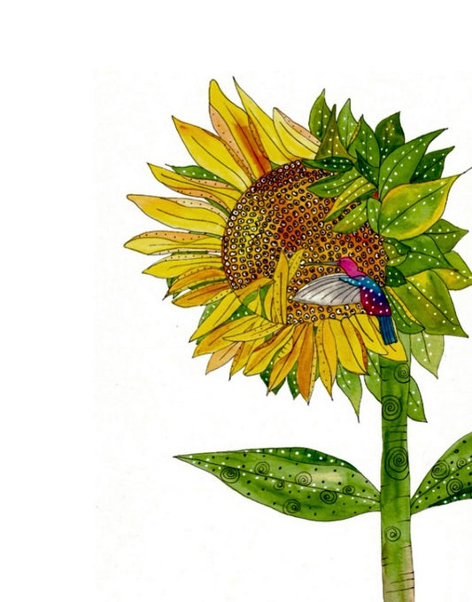 Spread your wings & follow the sun greeting card