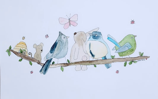 Original watercolour “Best friend branch”