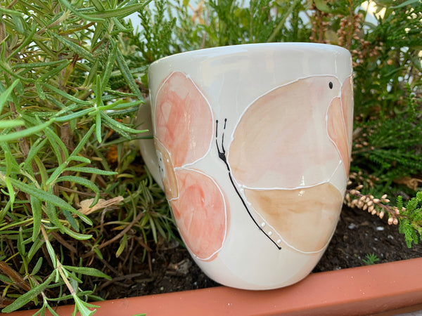 “Poppies & Butterfly” mug