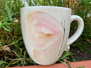 “Pink Butterfly looking right” mug