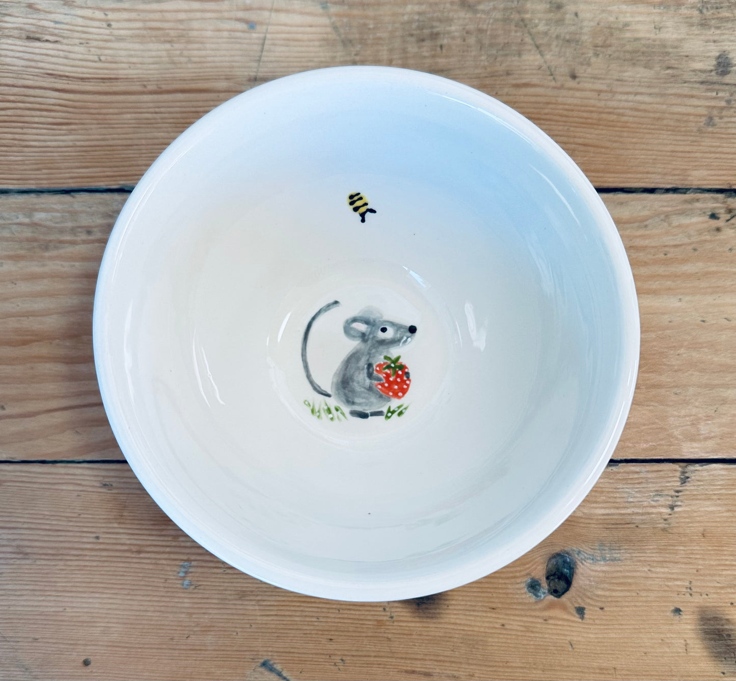 Mouse & her Strawberry dip / snack bowl