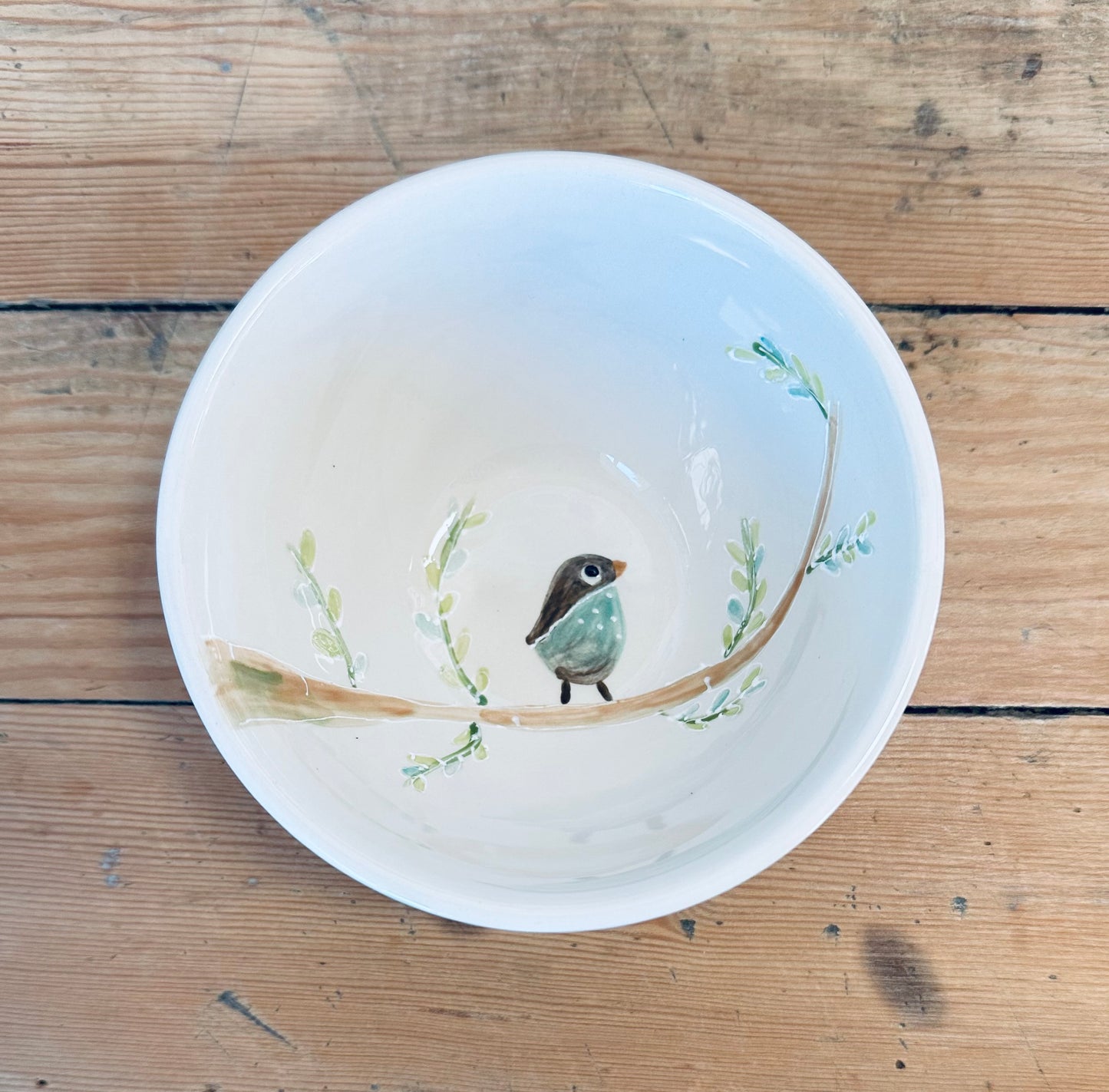 Little bird on a branch dip / snack bowl