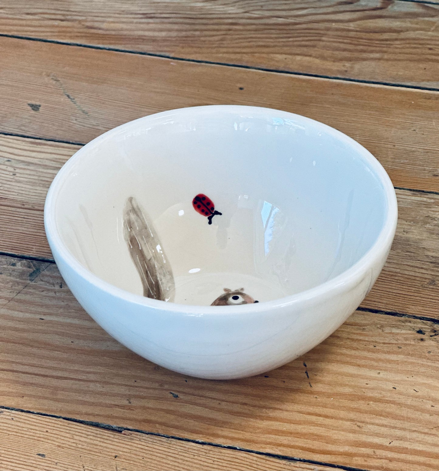 Squirrel & Ladybug dip / snack bowl