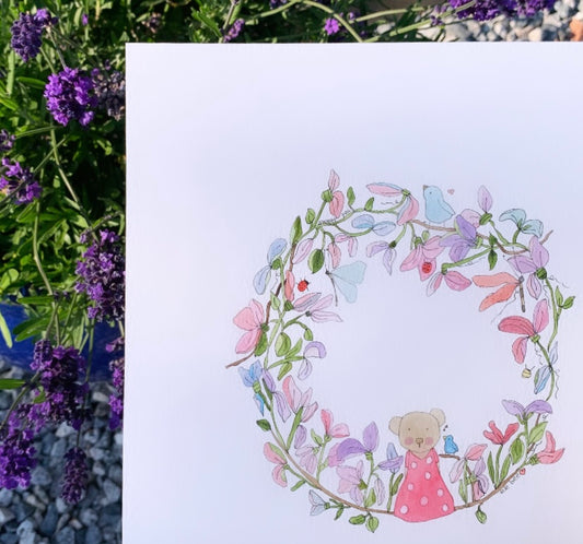 “Sweet Pea” original watercolour
