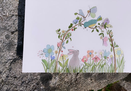 "Garden Arbor" original watercolour