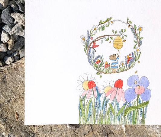 “You are sweet” original watercolour