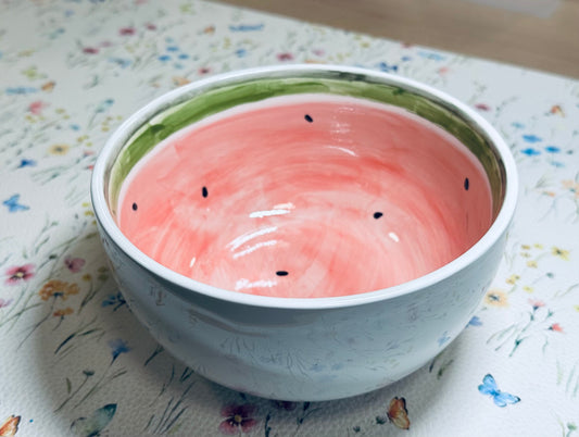 “Juicy watermelon” cereal bowl