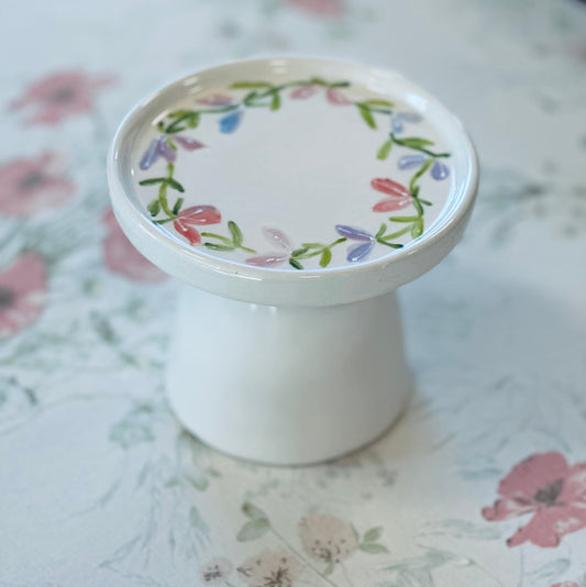 Sweet Peas Pastry stand / candle holder