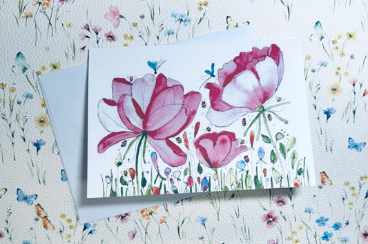 In Full Bloom 5”x7” greeting card