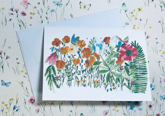 Afternoon in the Botanical Garden 5”x7” greeting card