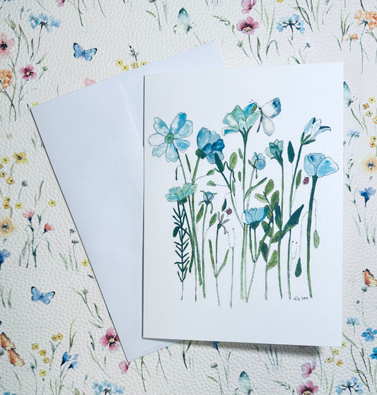 Serene Botanical 5”x7” greeting card