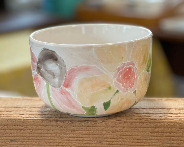 Beautiful Pink Garden bowl