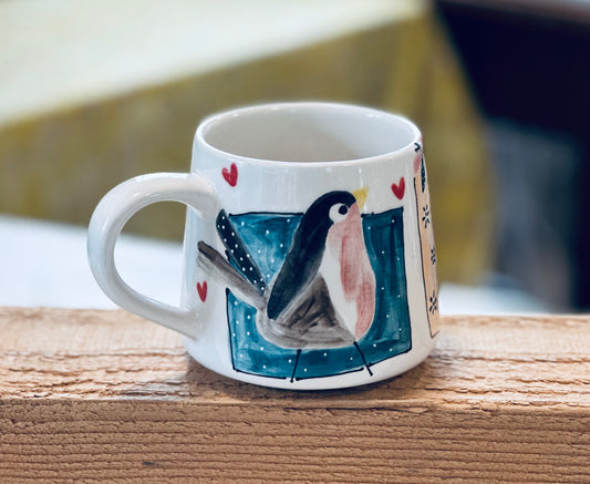 Robin and friends mug