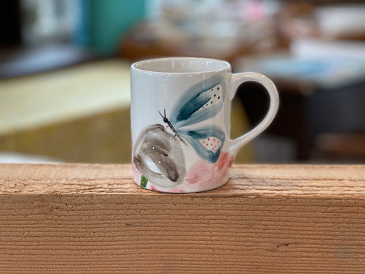 Butterfly on Coneflower mug