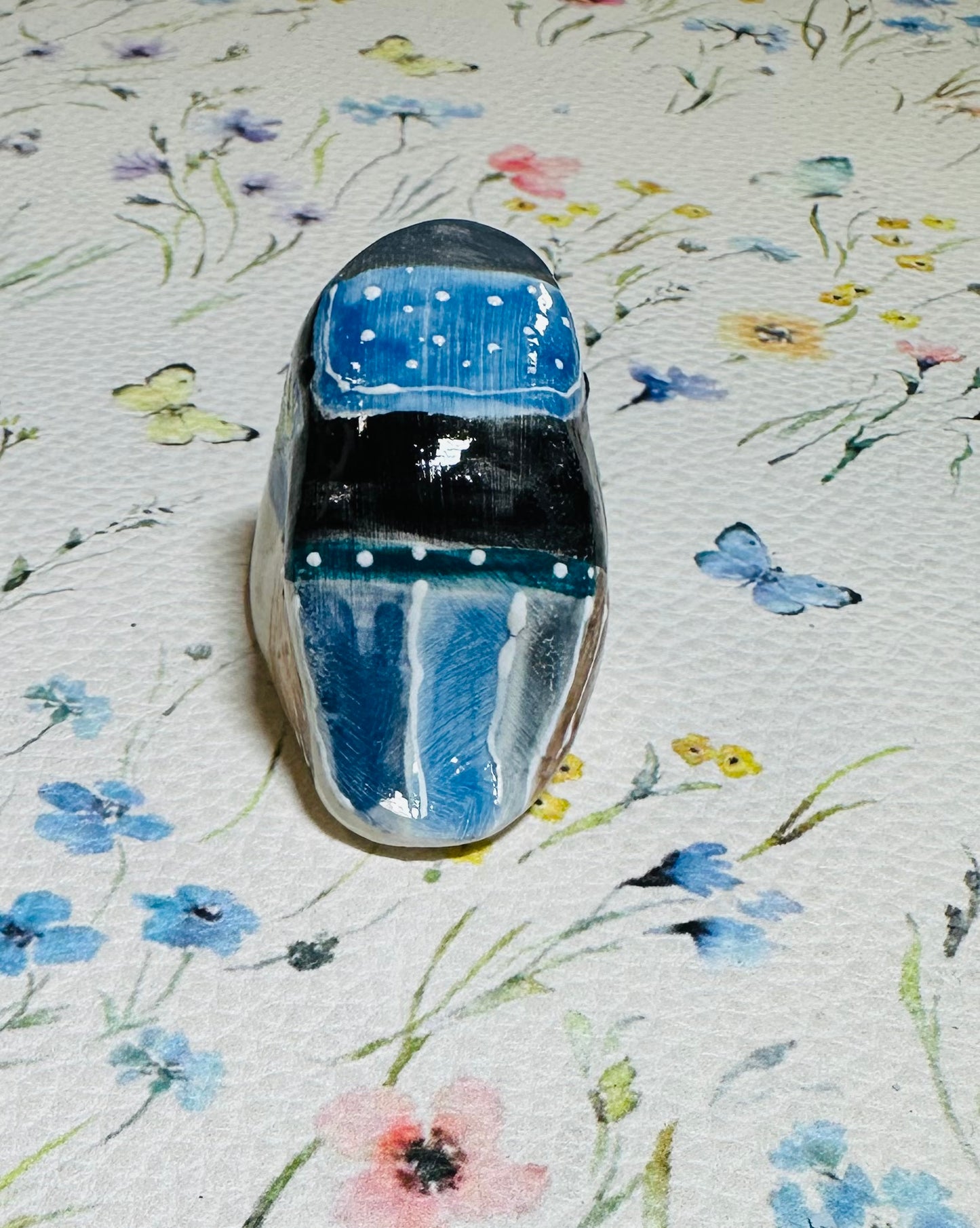 Hand built Blue Fairy Wren bird