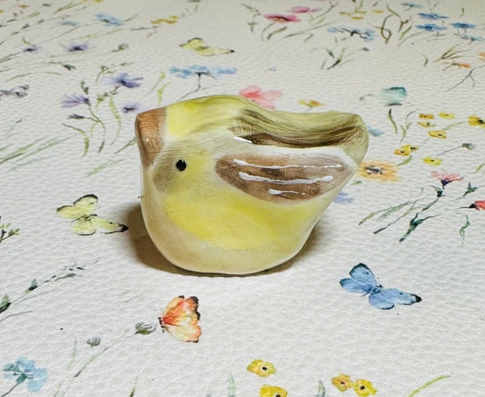 Hand built Yellow Warbler bird