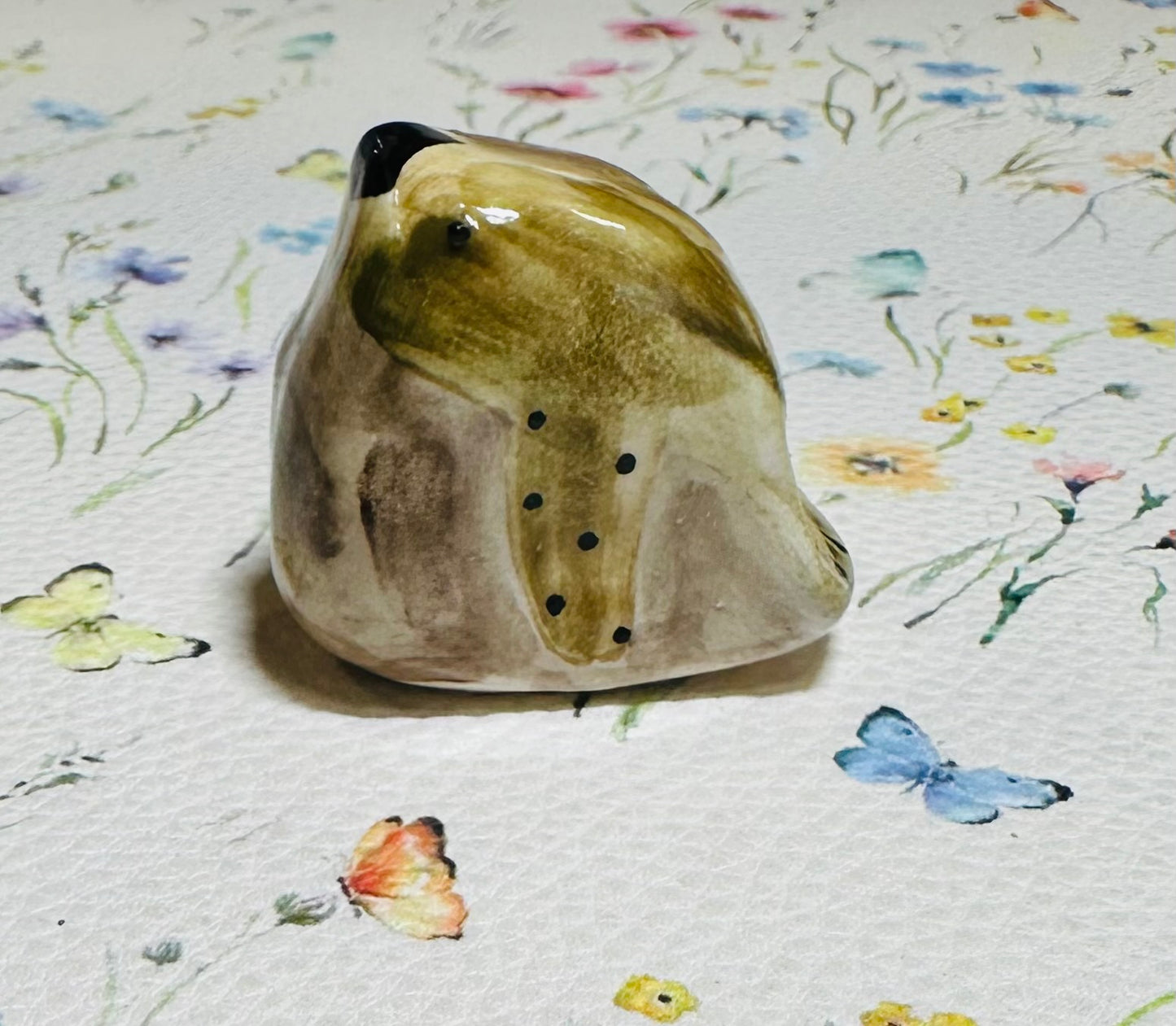 Hand built Olive Sparrow bird