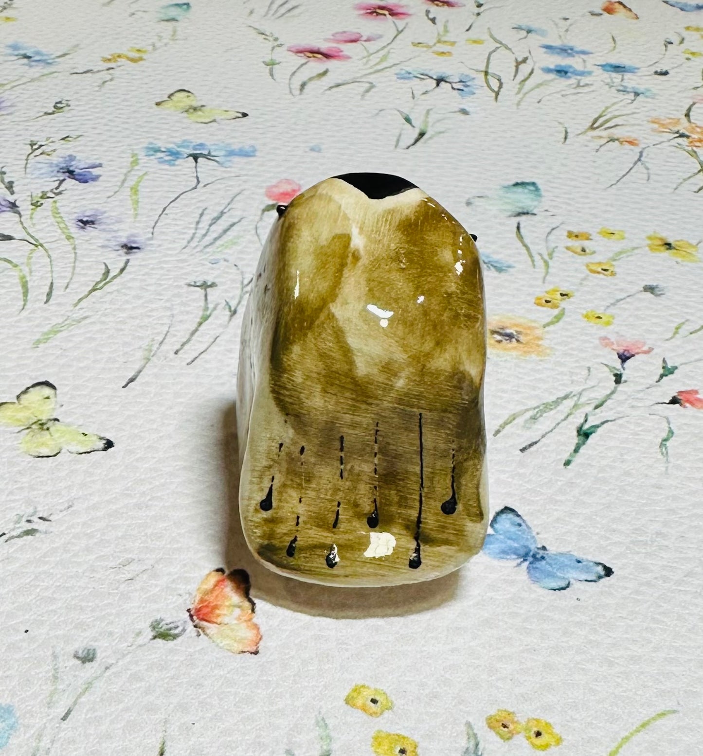 Hand built Olive Sparrow bird