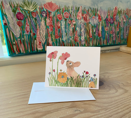"In the Meadow" greeting card