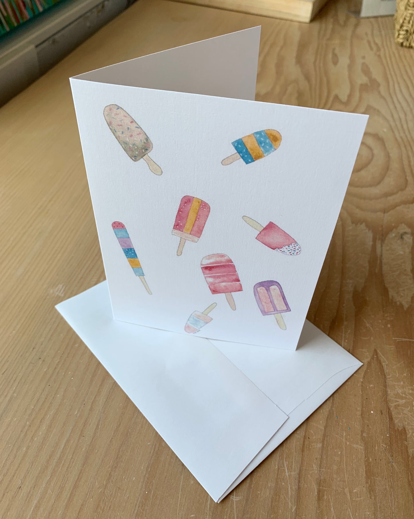"Summer Popsicles" greeting card