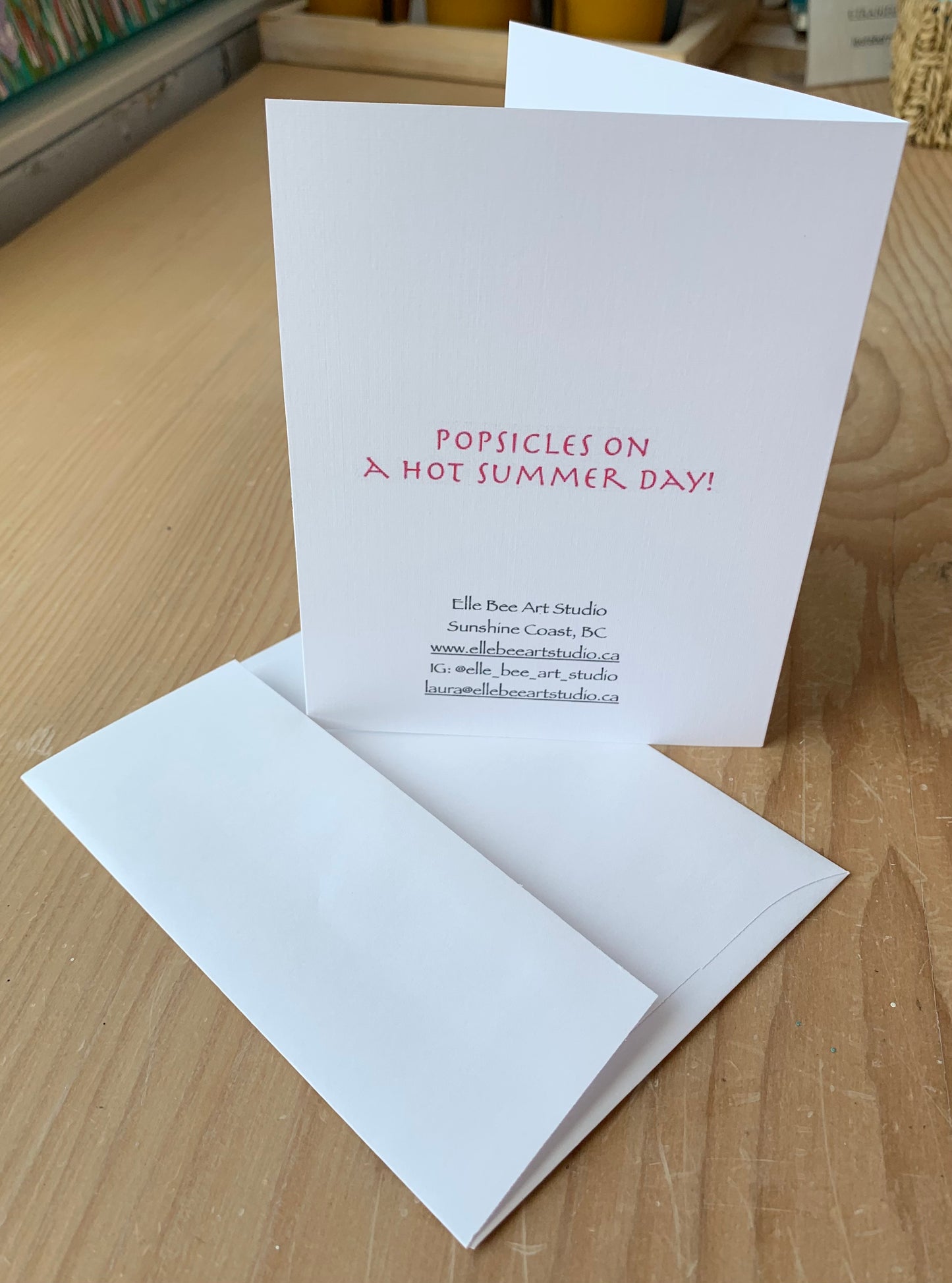 "Summer Popsicles" greeting card