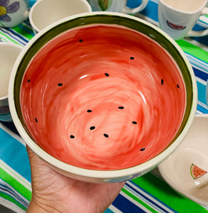 “Juicy watermelon” cereal bowl