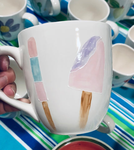 “Summer popsicles” large coffee / tea mug