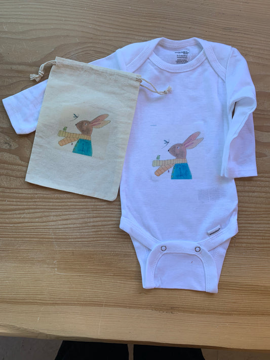 Onesie in a bag - Bunny newborn 0-3 month