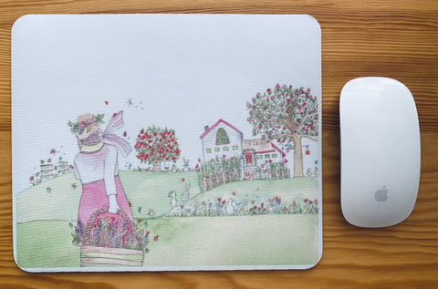 Mouse Pad - Girl with basket