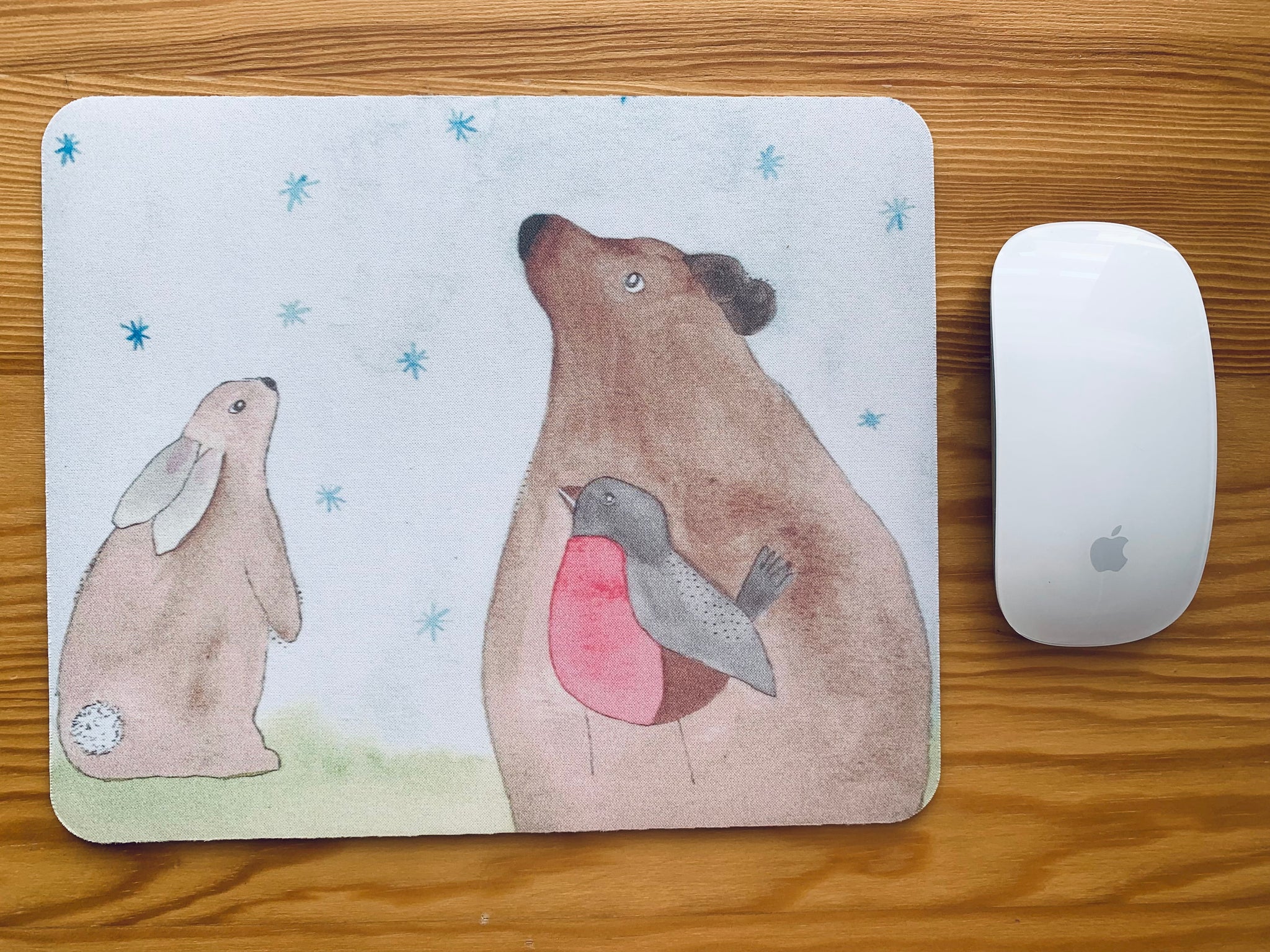 Mouse Pad - Bunny and bear