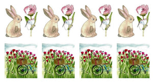 Variety sticker set of 8 - Bunny & Picnic