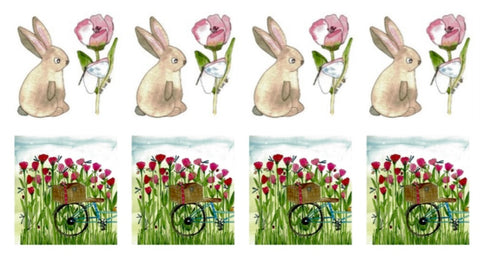 Variety sticker set of 8 - Bunny & Picnic