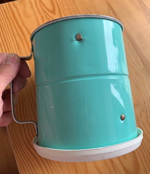 Vintage Turquoise flour sifter
