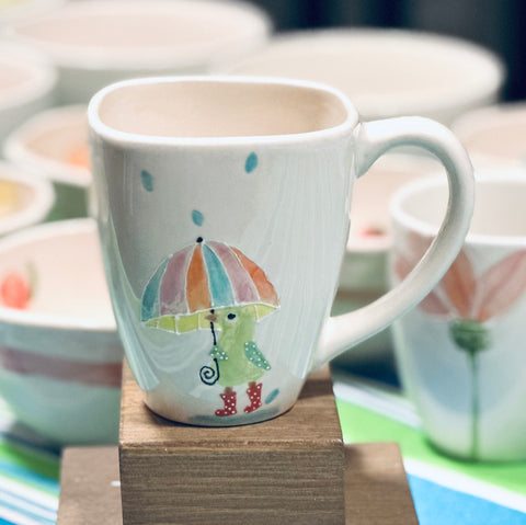 Rain bird mug